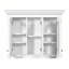 Armoire à pharmacie de salle de bain avec miroir, 5 tablettes réglables, rangement mural, portes en verre