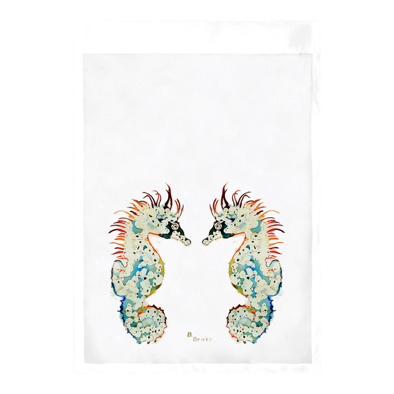 Drapeau de jardin Betsy, H 18 po x l 12,5 po, Blanc