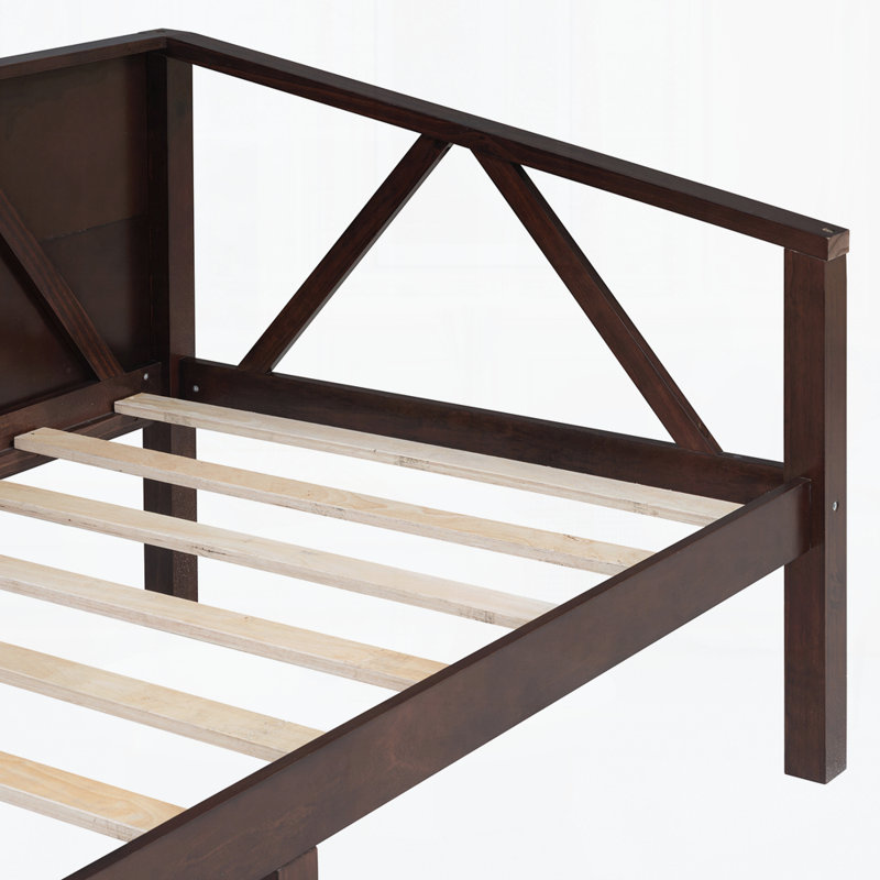 Lit de jour en bois, Simple, Espresso