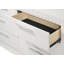 Commode 6 tiroirs et miroir blanc brillant