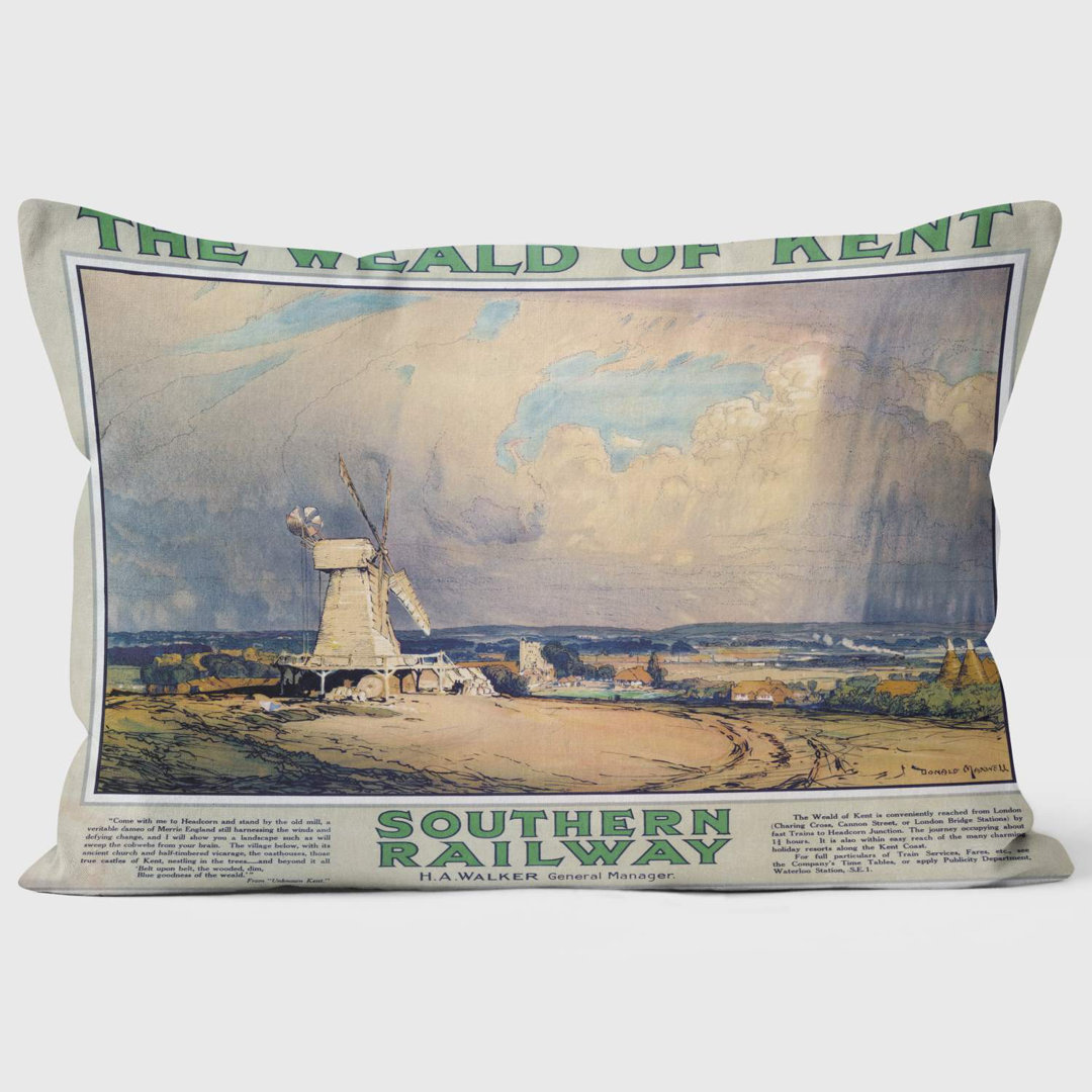 The Weald of Kent SR 1923-1936 Southern Railway - National Railway Musuem Cushion
