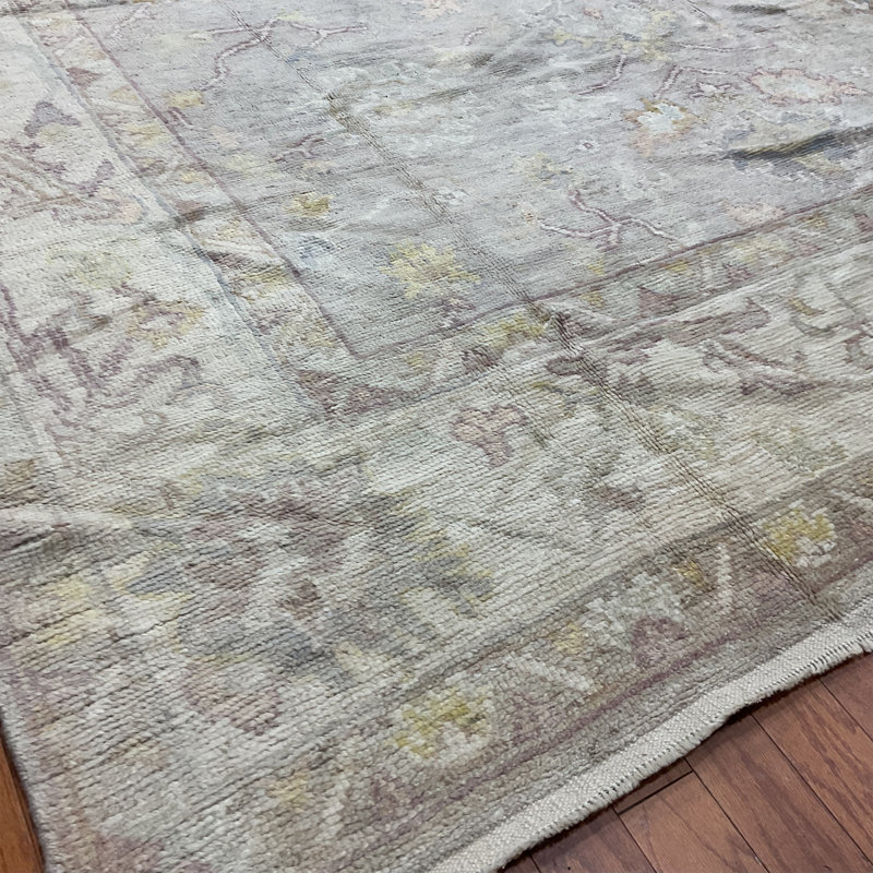 Hand Knotted Wool Geometric Rug