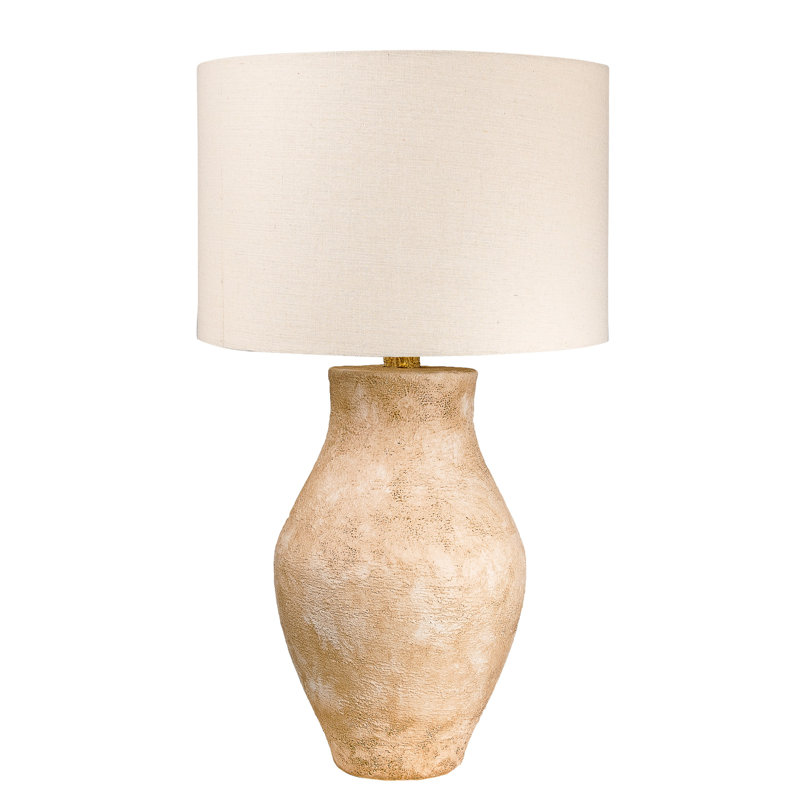 Makela Hydrocal Table Lamp, Beige, No