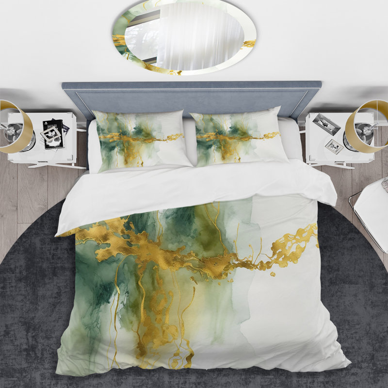 Ensemble de housse de couette en microfibre / polyester Awakenings In French Moss VI Bedding