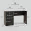 Bureau d'ordinateur avec rangement Bureau de bureau personnel avec armoire à tiroirs