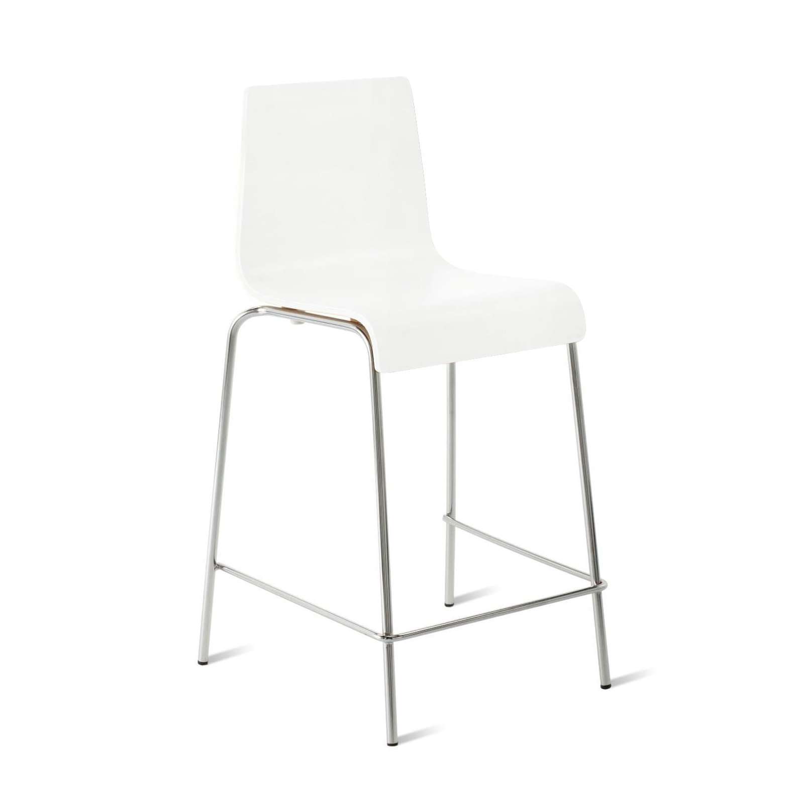 Stool, White, Counter Stool (24.5" Seat Height)