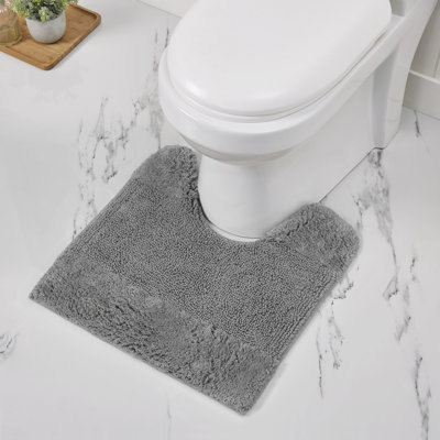 Tapis pour salle de bain 100% coton touffeté Granada - doux, absorbant, antidérapant et lavable à la machine