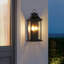 2 lumières 18 po Luminaire mural noir avec lanterne murale d'extérieur-581358205