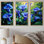 «Purple Morning Glory Blossom Burst I» - art mural Morning Glory