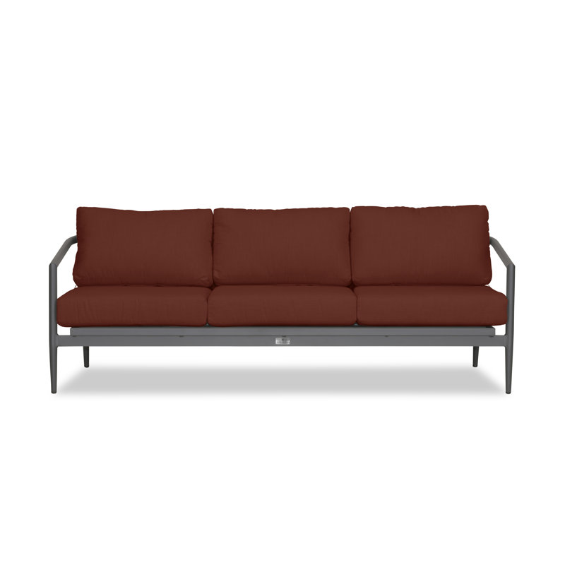 Outdoor 3 - Seat Patio Sofa, Canvas Natural Sunbrella® Canvas, Slate