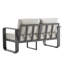 Causeuse d'extérieur en aluminium avec coussins de 54,3 po de largeur-217497261
