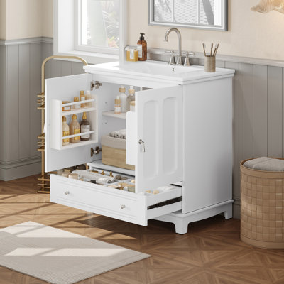Meuble-lavabo 30 po avec lavabo en céramique
