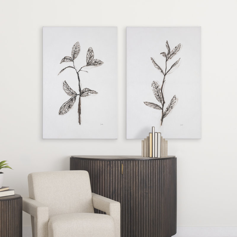 Olive Branch I par Gabrielle Campbell, H 45 po x l 30 po x P 1,5 po