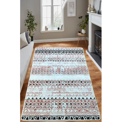 Tapis de couloir luxueux, 100% polyester, 3,3 x 6,6 pi, hauteur des poils de 0,4 po | Antibactérien et antidérapant dessous | Lavable à la machine à 86 ° F, 700 g / m² | Parfait pour les endroits très passants, conception douce et durable