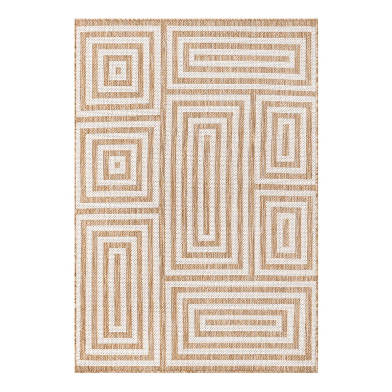 Forte Hower Indoor/Outdoor Area Rug, Rectangle 4'1" x 6'1"
