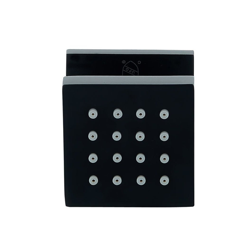 Panneau de douche 1,96 avec, Noir mat