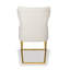 Chaise d'appoint rembourrée en similicuir Riddick-31014666-31014662