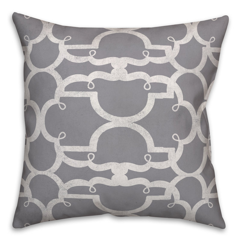 Quatrefoil Square Pillow Cover & Insert