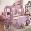 Lit simple de style princesse avec couronne