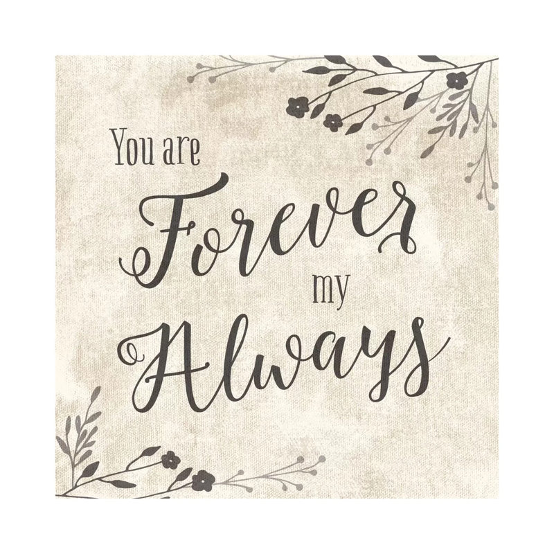 Forever My Always by Amanda Murray - Wrapped Canvas Print, 30.48 cm H x 30.48 cm W