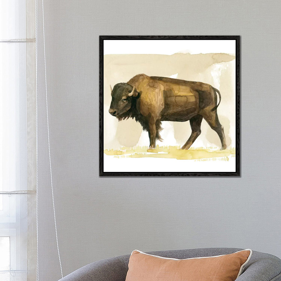 Bison Aquarell Skizze II