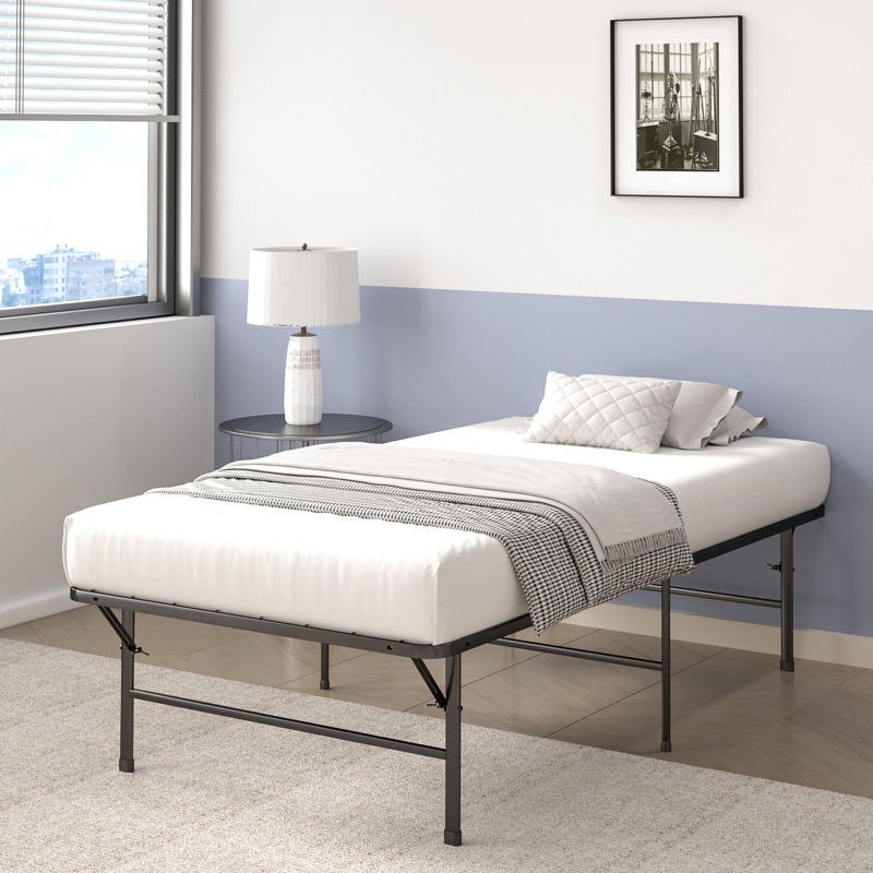 Rubino Steel Folding Bed, Easy Assembly & Storage, Underbed Clearance, No Box Spring Needed, Twin, 16