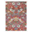 Wool Floral Area Rug in Red-846043580