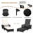Giatrelis Outdoor Wicker Chaise Lounge , Cushion Included