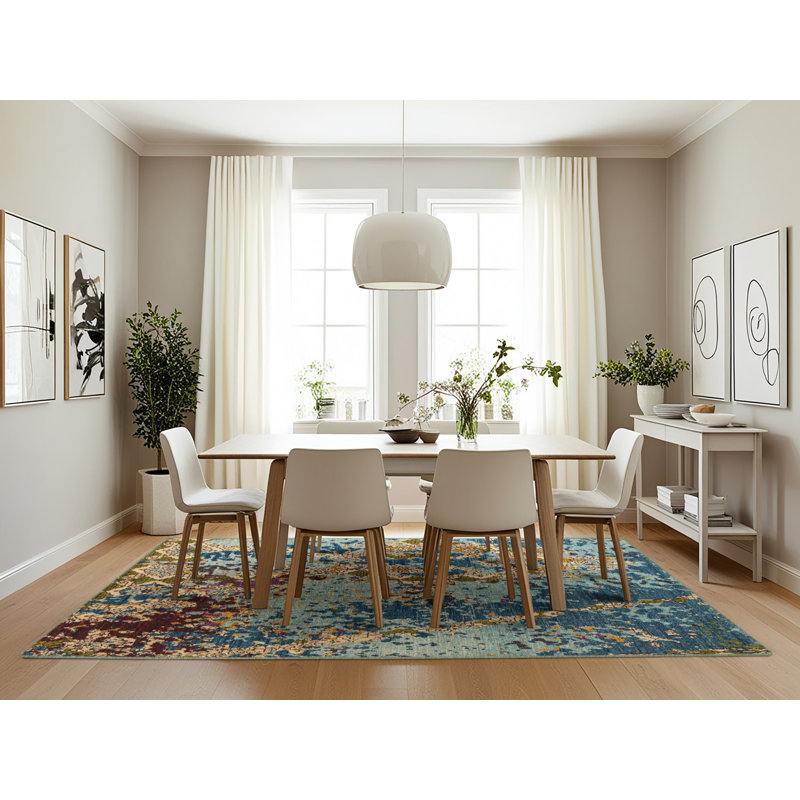Westhope Abstract Indoor Rug, Rectangle 7' x 10'