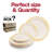 Ivory with Gold Harmony Rim Plastic Dinnerware Value Set - 120 Sets