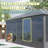 Sunroom, Four Season Solarium Aluminum Hardtop Gazebo With Galvanized Steel Roof, Movable PVC Screen Walls, Sliding Doors, Sun Room Pavilion Gazebo For Patio Deck Backyard-111472410