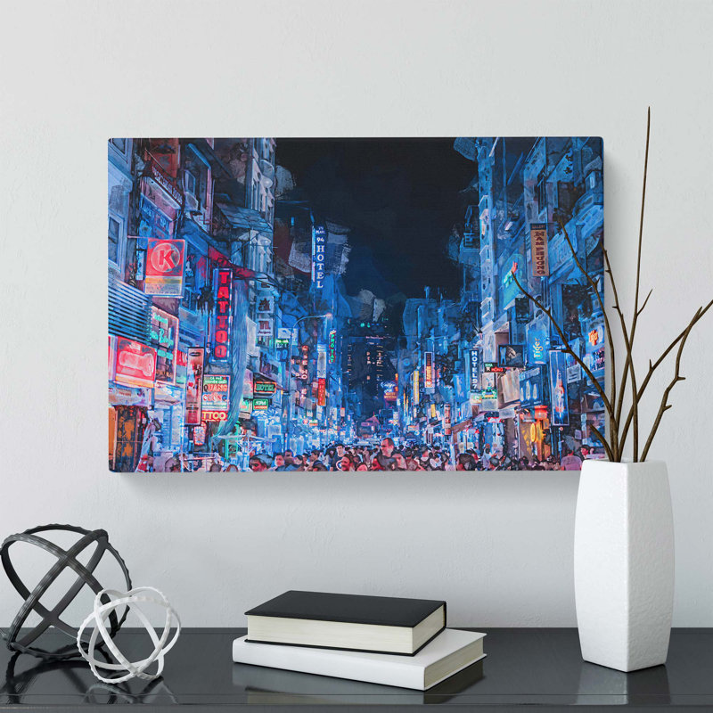 Ho Chi Minh City In Vietnam In Abstract - No Frame Print on Canvas, 50.8 cm H x 76.2 cm W