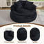 Fauteuil à billes 45,8 po noir, support pour haut dossier, sans assemblage-1114787535