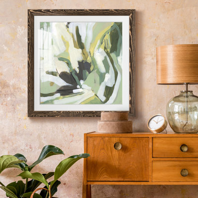 «Electric Lichen III», reproduction encadrée de qualité supérieure - prête à être accrochée