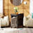 Carbin 24" Tall Farmhouse End Table with Charge Station and Storage, Side Table with Power Outlets & USB for Small Spaces, Rustic Nightstand Accent Table-161393160