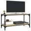 Lillehammer TV Cabinet Black 80X33x41 Cm Engineered Wood And Steel-1458557265-1459977379