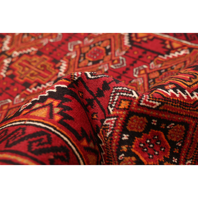 Tapis rouge Teimani 3 pi 5 po x 6 pi 11 po