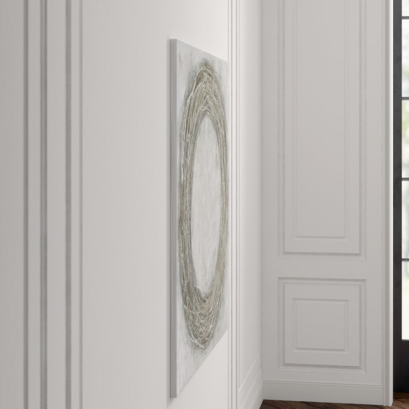 Outward Wood Glitter Print by Beverly Fuller, Hand Painting Glass Coat with Glitter