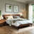 Laboy Solid Wood Bed Frame with Headboard, Solid Wood Platform Bed 800 lbs Capacity, No Box Spring Needed, Non-Slip Noise-Free, 5 Years Warranty-1357548832-1357548837
