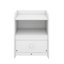 Base de lit plateforme avec tête et pied de lit, table de chevet avec tiroir de rangement et tablettes supérieures-1062218547-1062218540