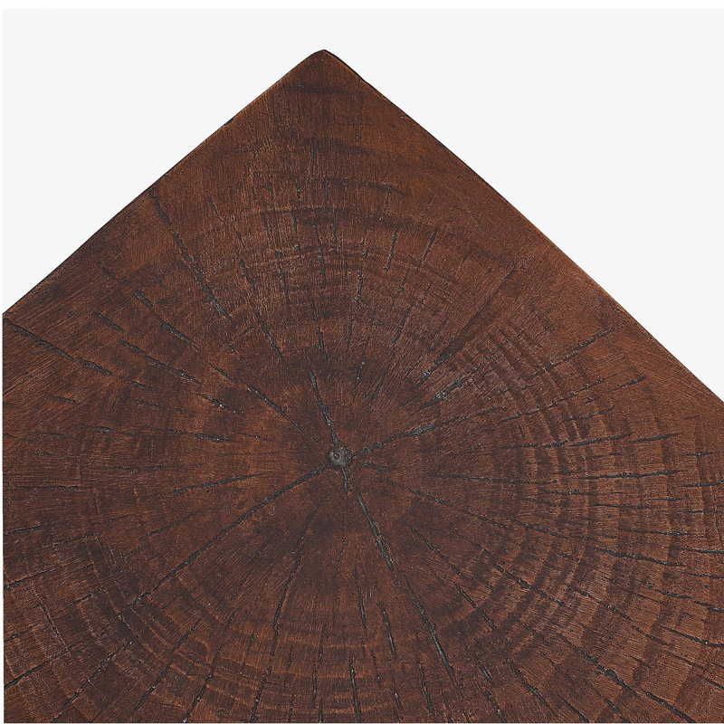 TABLE D'APPOINT GEOMETRIC MGO, COULEUR BRUN FONCÉ, Marron foncé