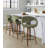 Curva Fixed-Height Barstool With Bent Wood Legs And Round Footrest - Set Of 2-106895824