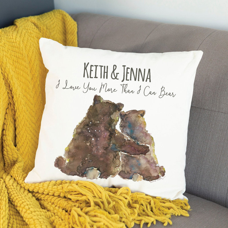 Coussin décoratif personnalisé Couple, Yes
