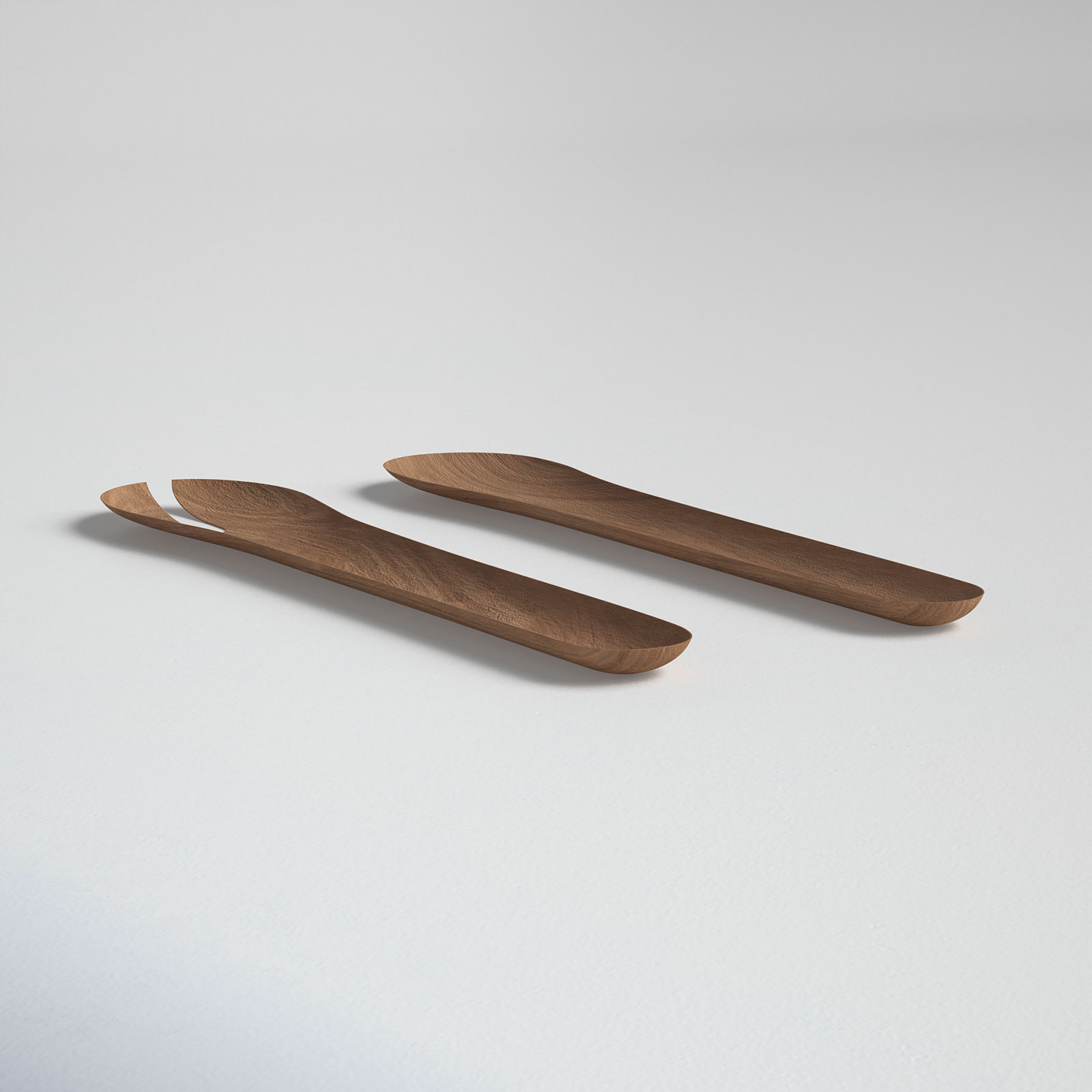 Saverne Abstract Wood Condiment Server