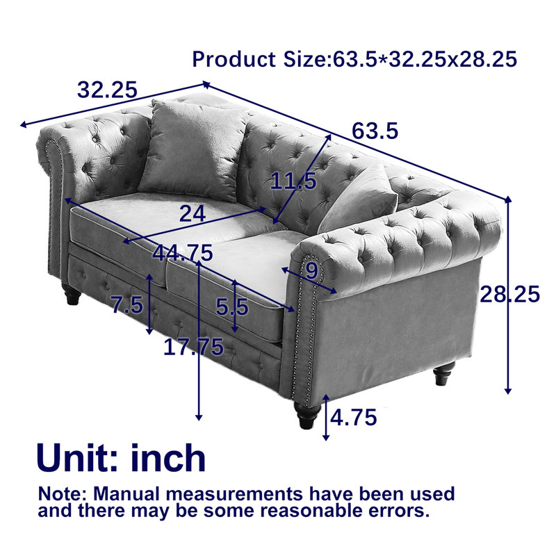 Canapé chesterfield de conception contemporaine, Noir