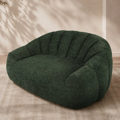 Bear Paw Bean Bag Sofa with Faux Fur Plush