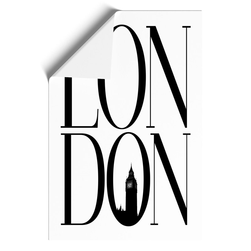 London - Frameless Print, 84cm H x 59cm W x 0.1cm D