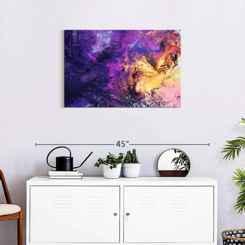 Avery Purple Abstract Texture, 20" H x 30" W
