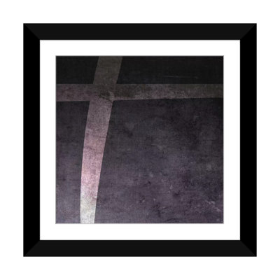 Art textuel sur toile tendue en noir