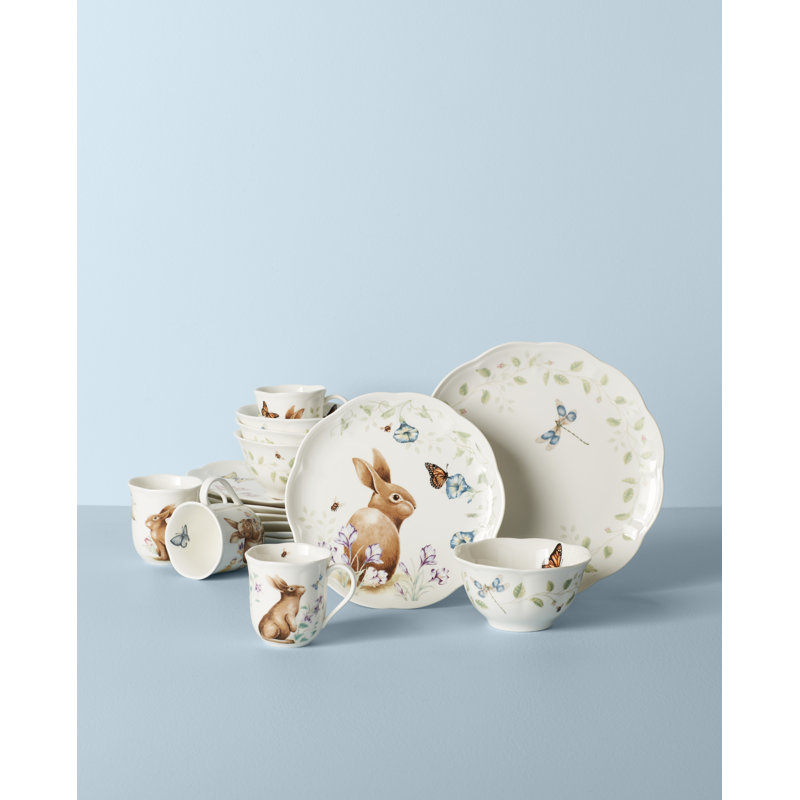 Butterfly Meadow Bunny 16-Piece Set
